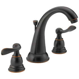 Delta Windemere close-up shows durable oil rubbed bronze finish for lasting elegance