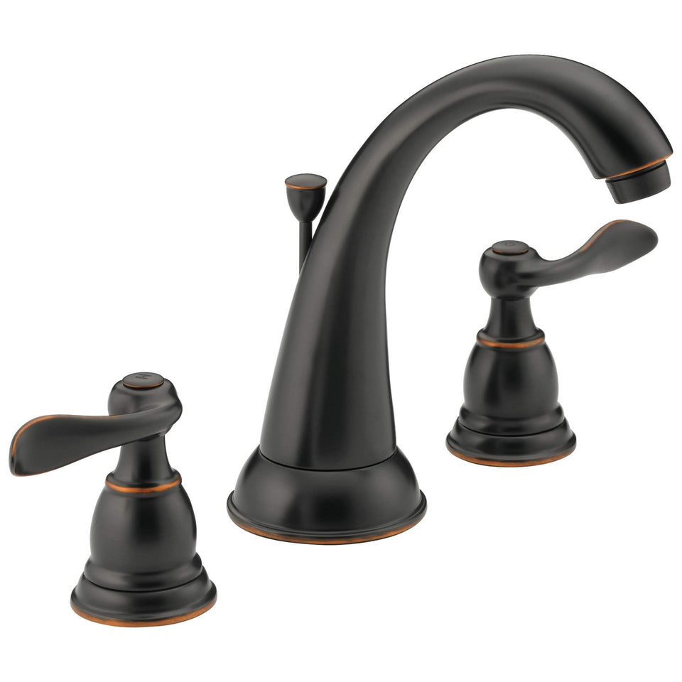 Delta Windemere close-up shows durable oil rubbed bronze finish for lasting elegance