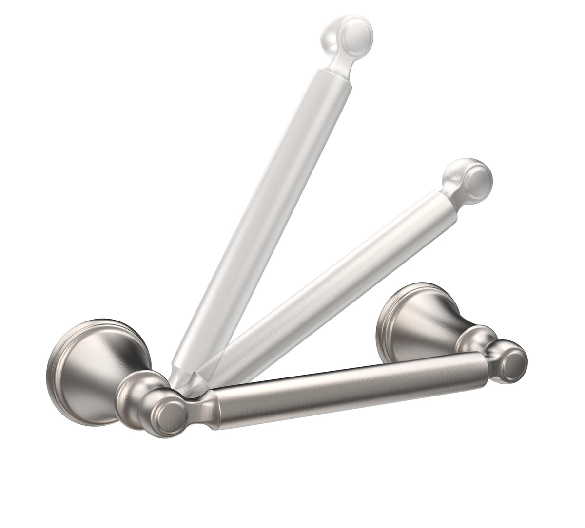 Delta Woodhurst wall-mounted design keeps bathroom essentials accessible and organized.