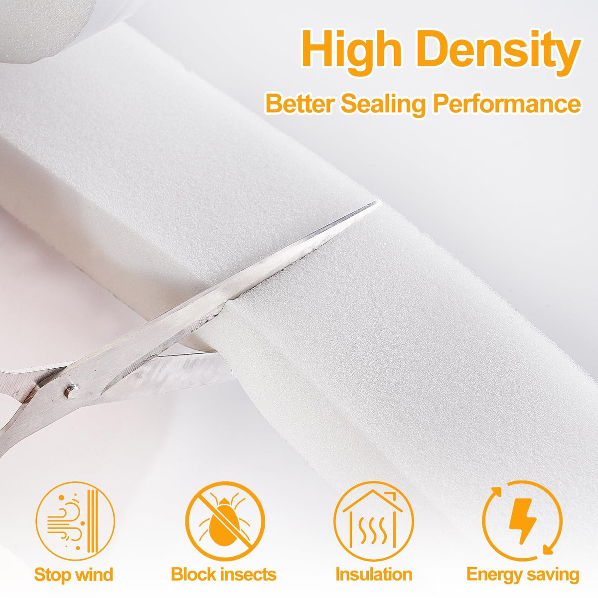DEMEDO adhesive-backed foam tape enables quick weather sealing with no extra glue.