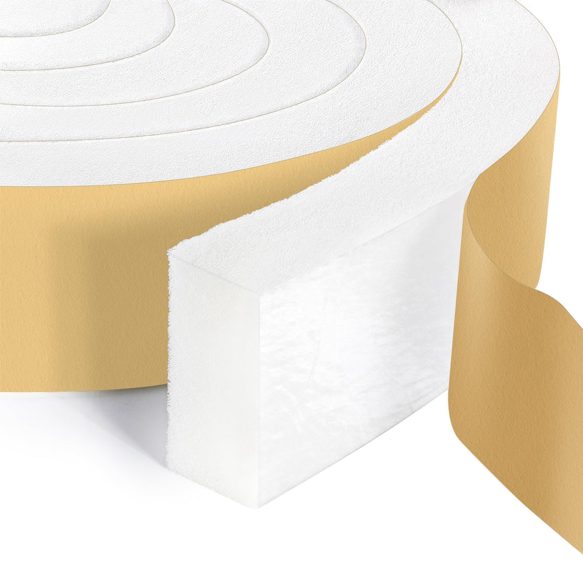 DEMEDO window ac seal foam tape improves insulation around the unit.