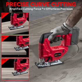 DEMIMA jig saw kit includes blades and wrench for immediate use