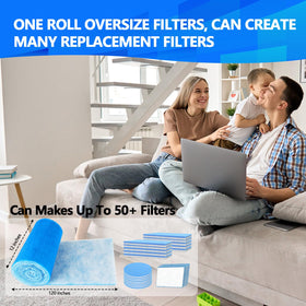 Demiwise adhesive hook tape shown for securing the filter on a vent.