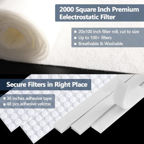 Demiwise adhesive tape included for quick, tool-free setup.