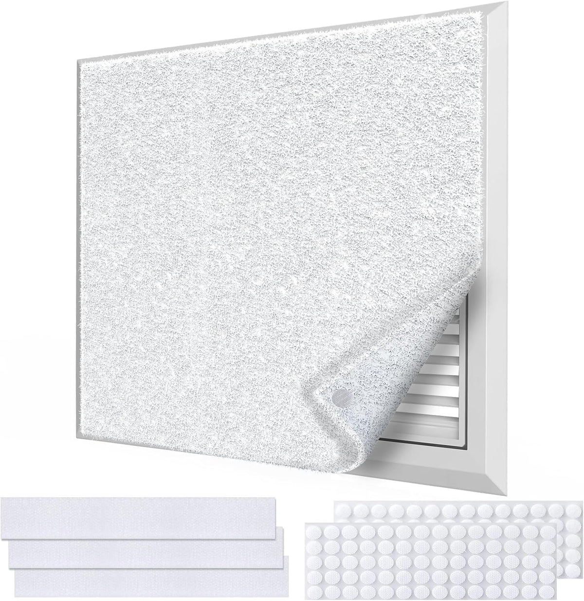 Demiwise air vent filter cut-to-fit for simple sizing.