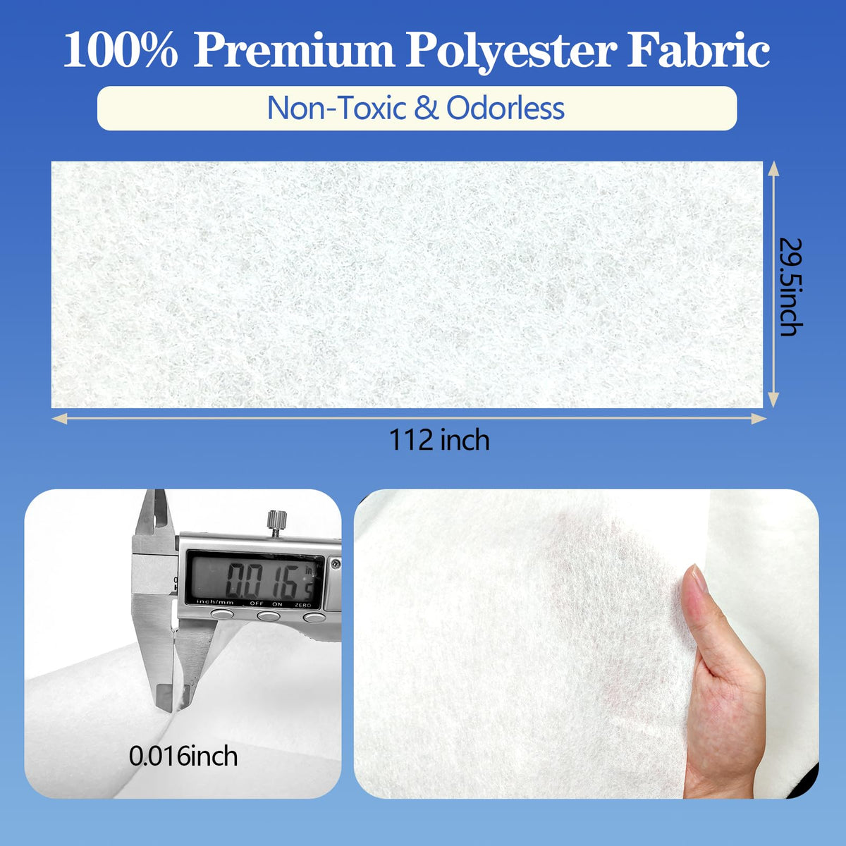 Demiwise MERV 8 fiberglass-free polyester media for safe daily use