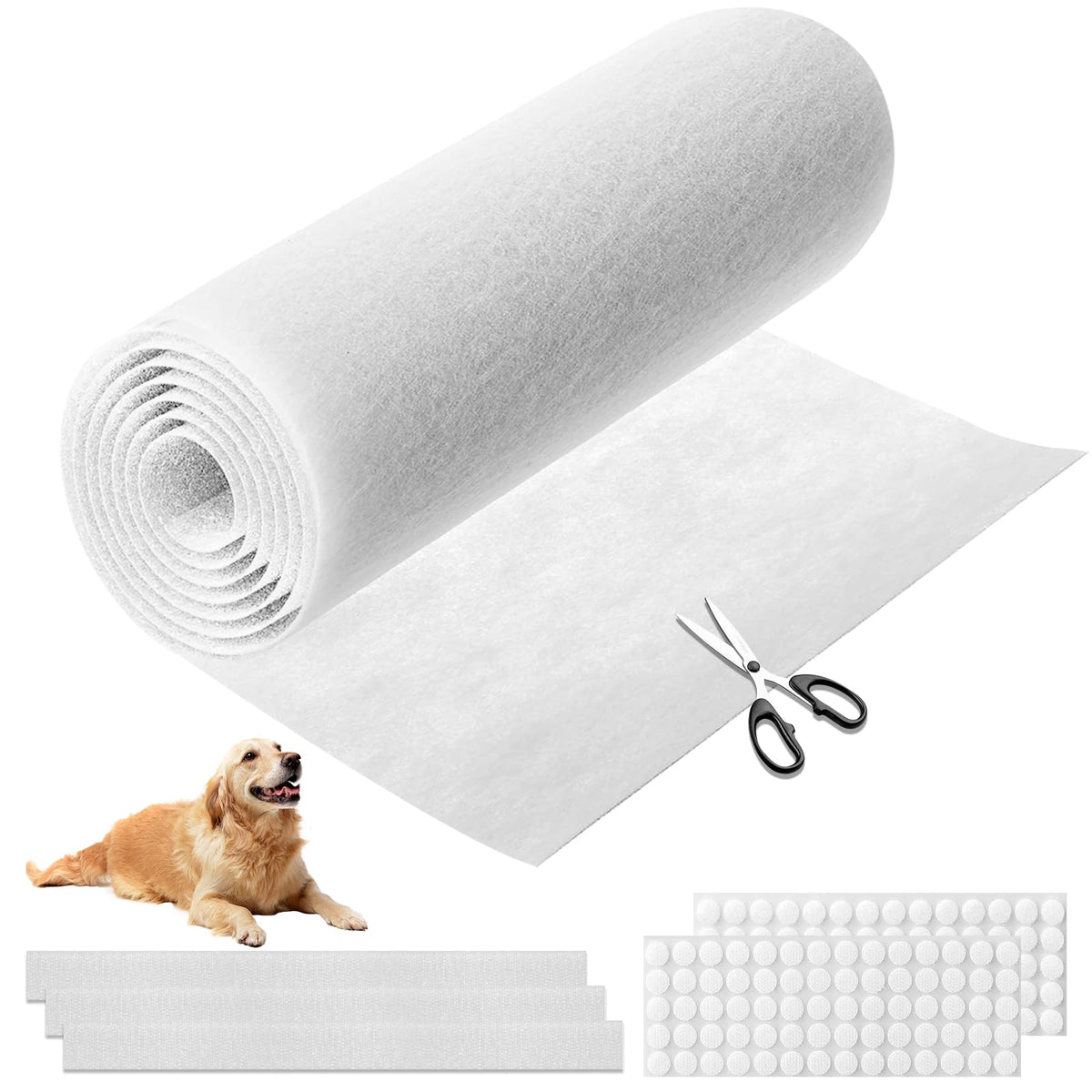 Demiwise MERV 8 filter material cut-to-fit for HVAC systems and DIY sizing