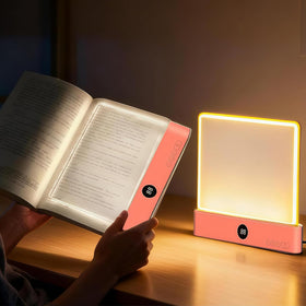 DENEZE pink smart LED reading light offers color options for cozy nighttime reading.