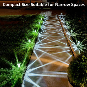 DenicMic snowflake-pattern ground light adds decorative landscape accents.