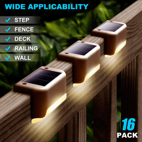 DenicMic solar deck light for fences adds ambient perimeter visibility