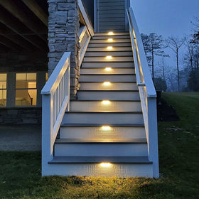 DenicMic solar deck light near pool areas provides weatherproof night lighting