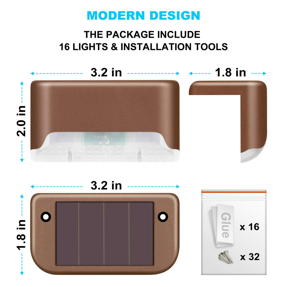 DenicMic solar deck light for stairs delivers automatic dusk-to-dawn lighting