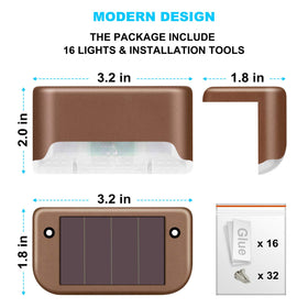 DenicMic solar deck light for stairs delivers automatic dusk-to-dawn lighting