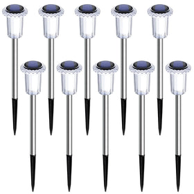 DenicMic solar lights driveway and walkway lighting for even coverage