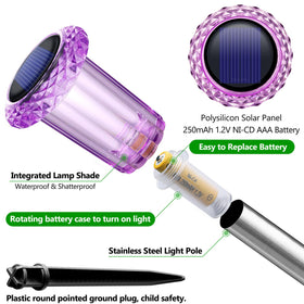 Integrated lamp head design of DenicMic solar lights for easy setup and consistent brightness