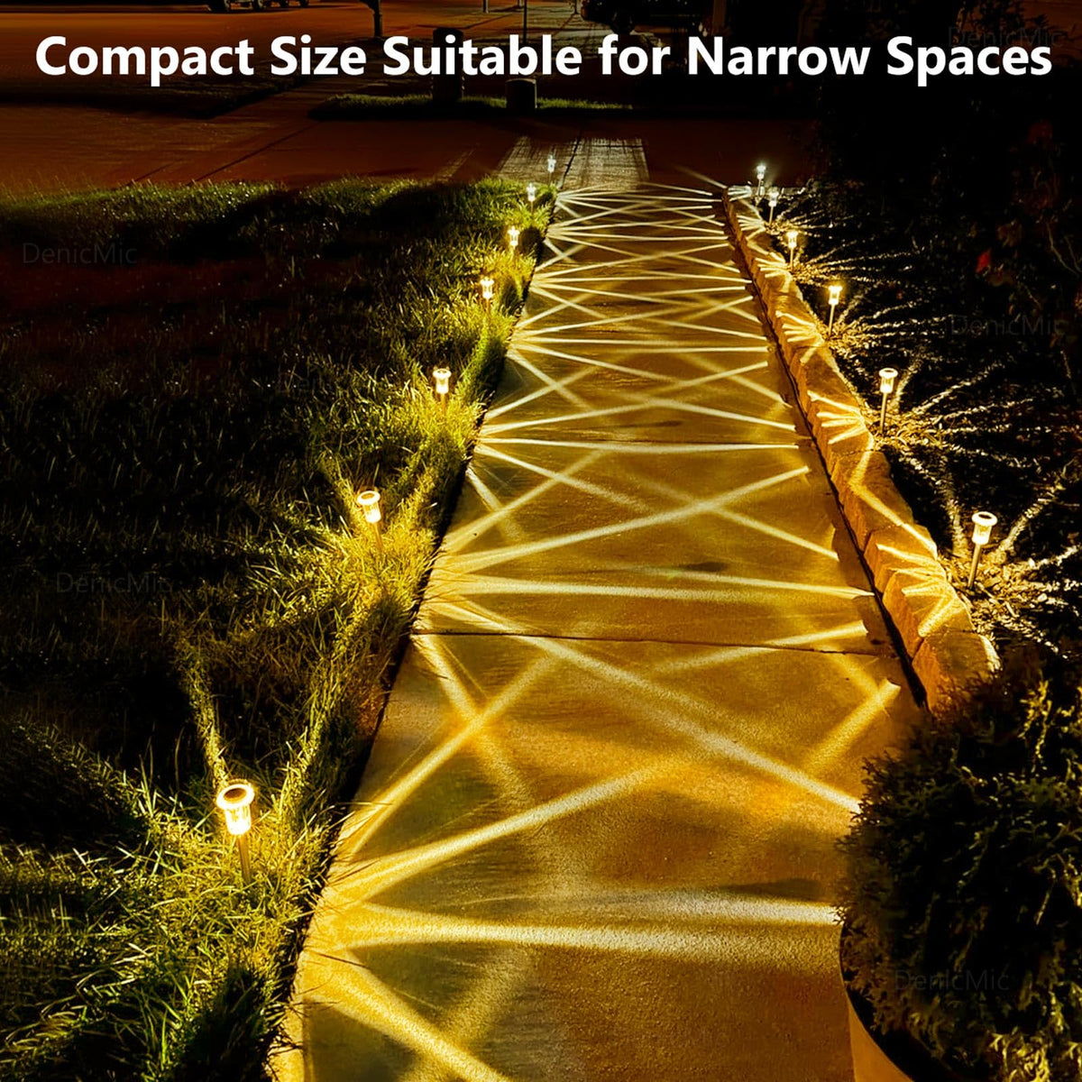 DenicMic 3000K warm white illumination suits cozy backyard moments.