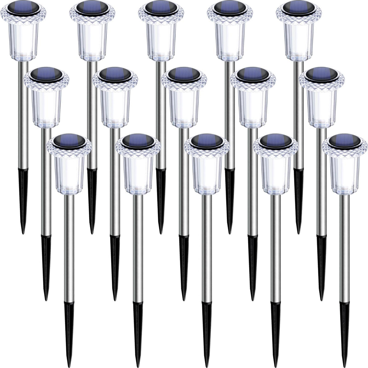 DenicMic durable stainless steel stake resists rust in rain and snow.