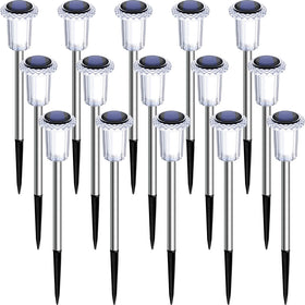 DenicMic durable stainless steel stake resists rust in rain and snow.