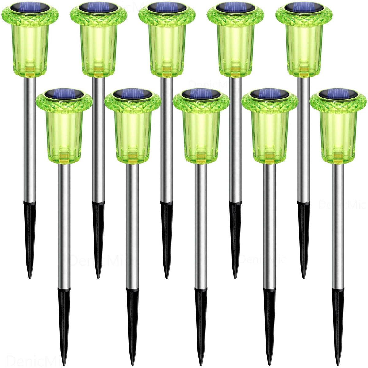 DenicMic yard lighting enhances curb appeal and nighttime safety.
