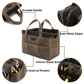 Denifiter tool bag padded handle reduces hand fatigue during transport.