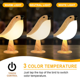 Deogos lamp shows detachable bird and hanging ring for versatile placement.