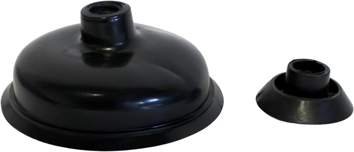 Dependable Industries Essentials durable plunger for quick storage and simple cleaning after use.