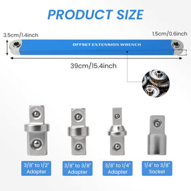 Zero-degree design enables easier access to recessed bolts with DEPOTA wrench.