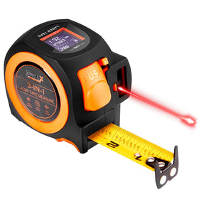 DepthX 3-in-1 laser distance measure display for quick, accurate readings.