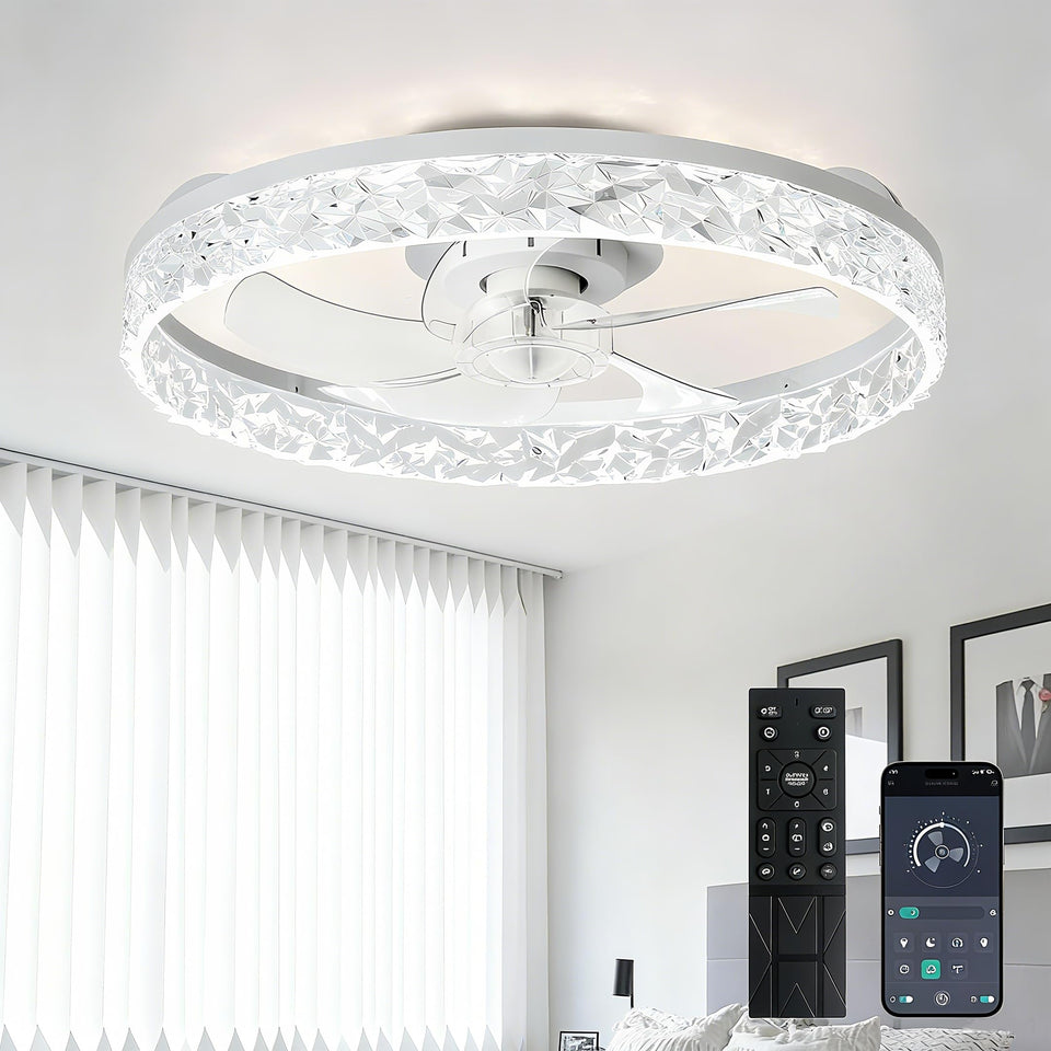 Depuley 20-inch ceiling fan with lights for a quiet, stylish room