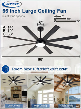 Depuley 3CCT dimmable lighting for warm to cool ambiance.