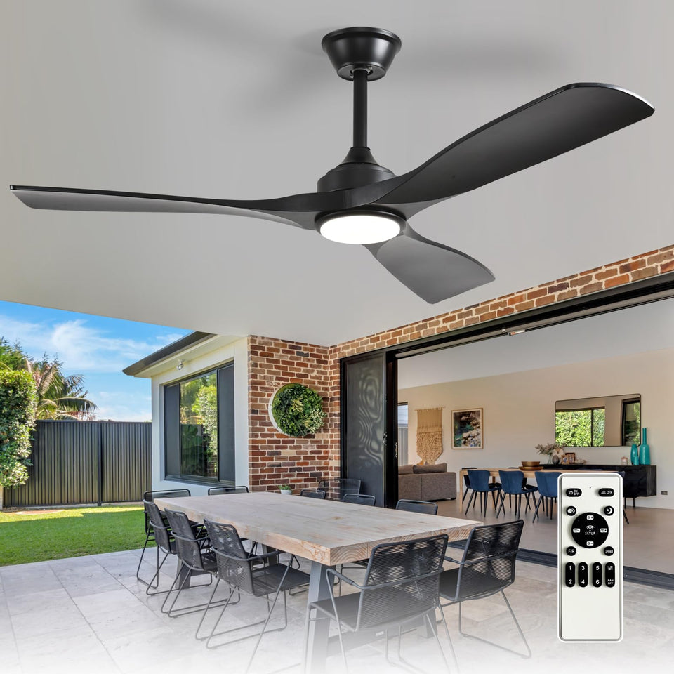 Depuley 52-inch ceiling fan with light ideal for living rooms and patios