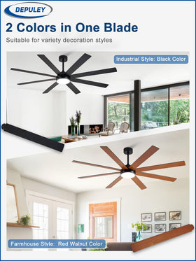 Depuley 8‑blade ceiling fan remote control for smooth, powerful airflow.