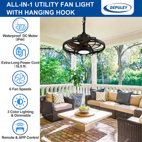 Depuley app remote control function for lighting and speed