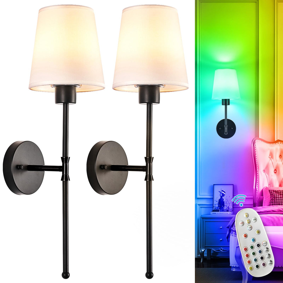 Depuley battery wall sconce pair installation shows quick setup and sleek room glow