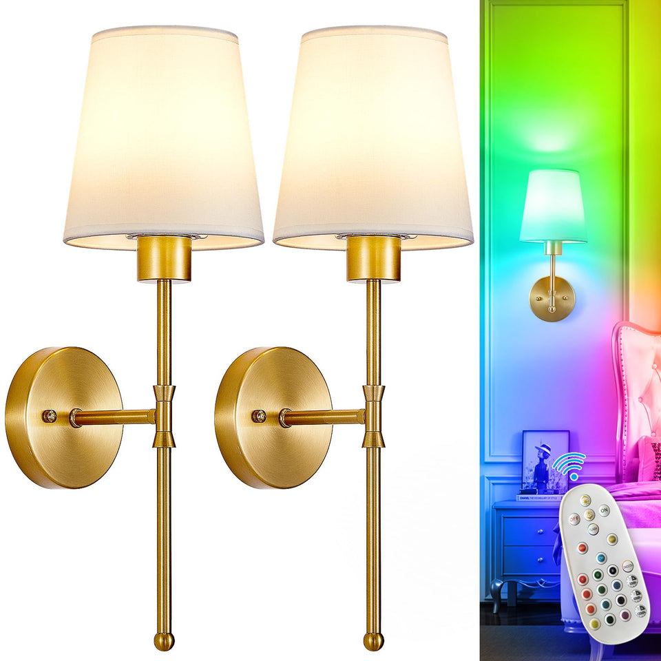 Depuley battery-operated wall sconce with remote for easy control from anywhere