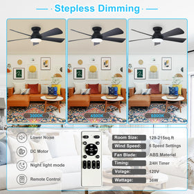 Depuley dimmable LED light with 3000K-6000K temps for versatile ambiance.
