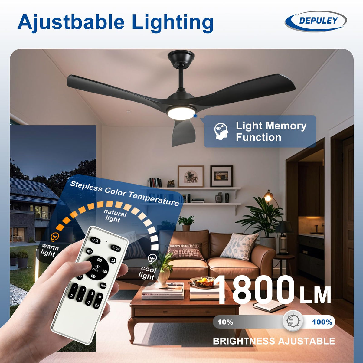 Depuley dimmable LED light enhances ambiance while saving energy