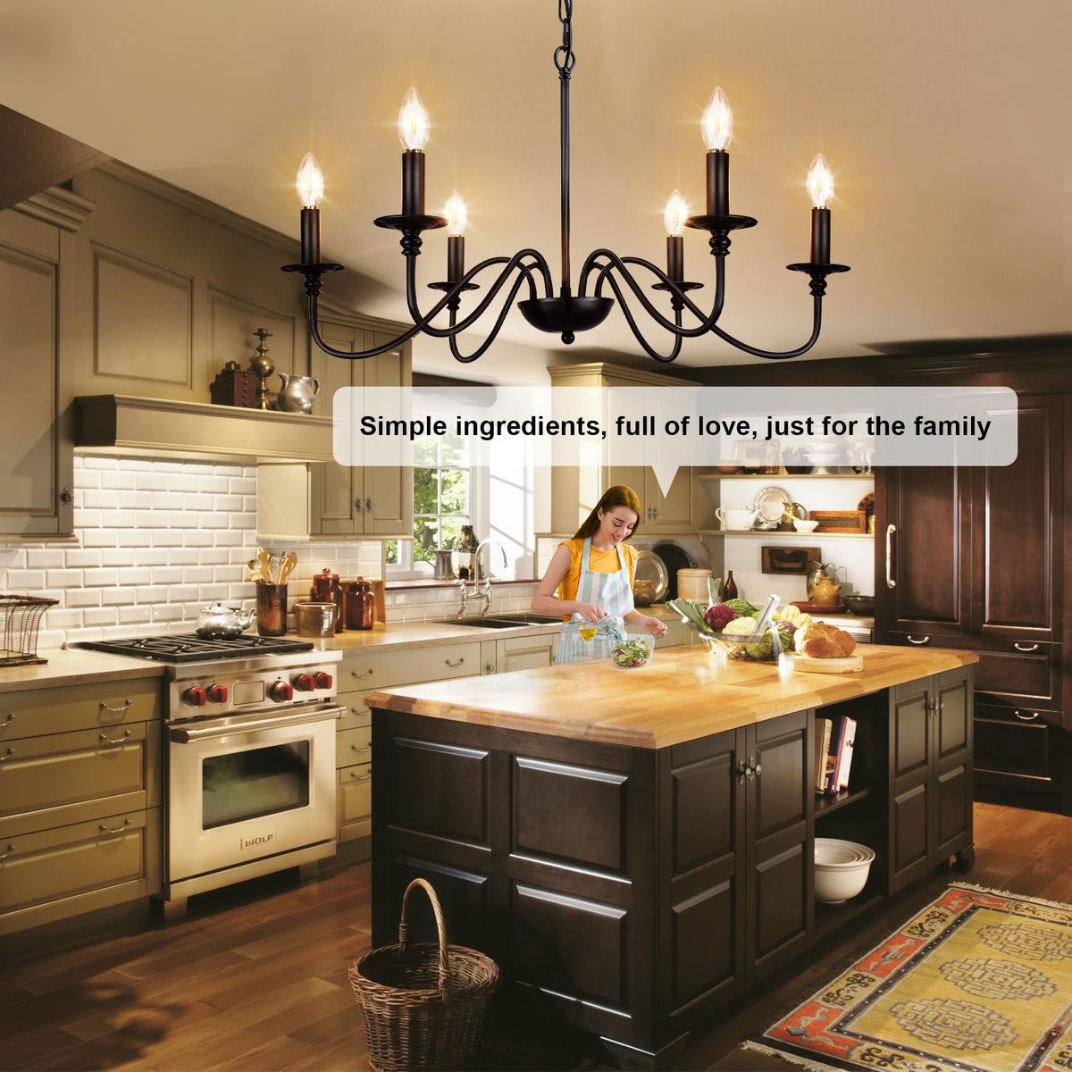Matte black finish complements contemporary and rustic interiors.