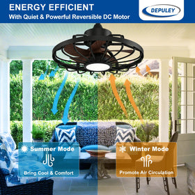 Depuley patio ceiling fan quick install for outdoor space