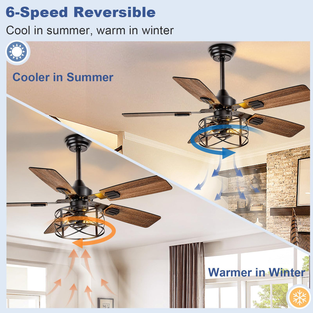 Depuley remote control lets you adjust speed, timing, and rotation from anywhere.