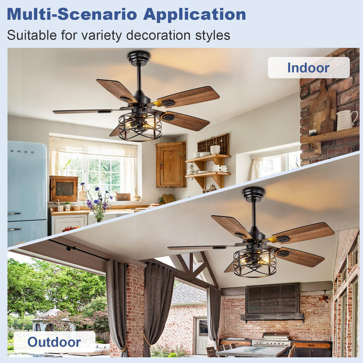 Depuley reversible rotation supports summer cooling and winter warmth.