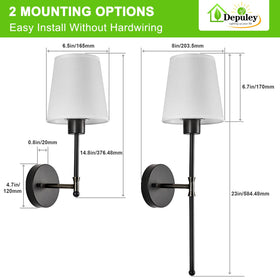 Depuley wall sconce modern black design adds stylish, affordable decor touch