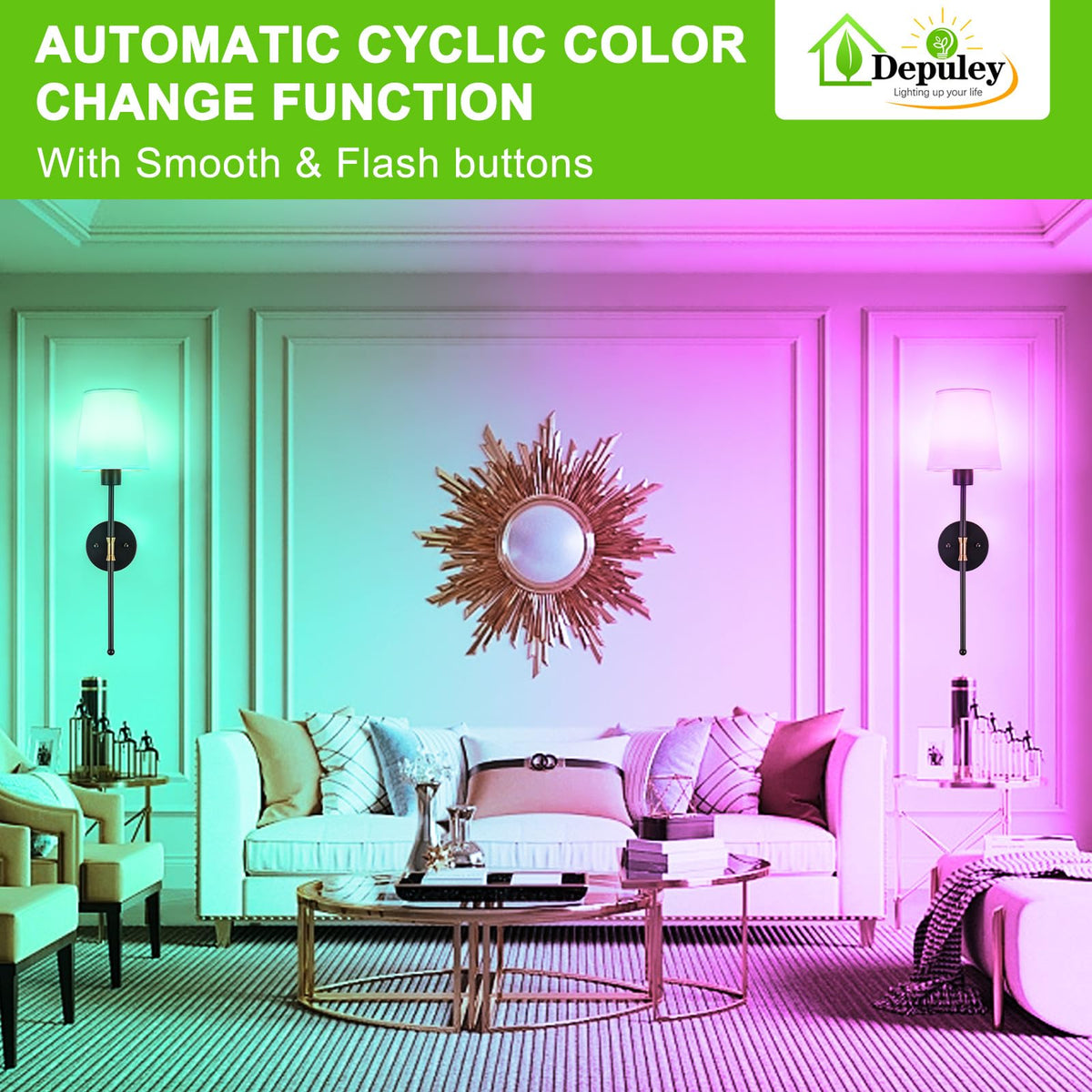 Depuley smart timer and memory keep your last color and brightness.