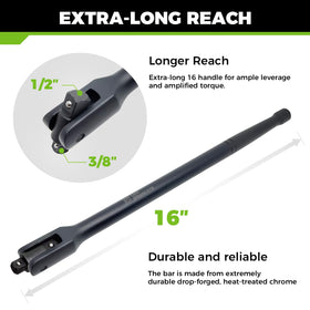 Der Erwachte 3/8 to 1/2 inch drive ends for versatile socket compatibility