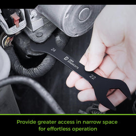 Der Erwachte compact wrench storage setup for portable tool kits
