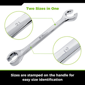 Der Erwachte flare-nut wrench set showcases CR-V steel shine for lasting automotive durability.