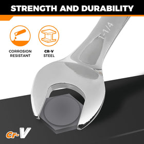 Der Erwachte 1-1/8 inch wrench designed for tight spots.