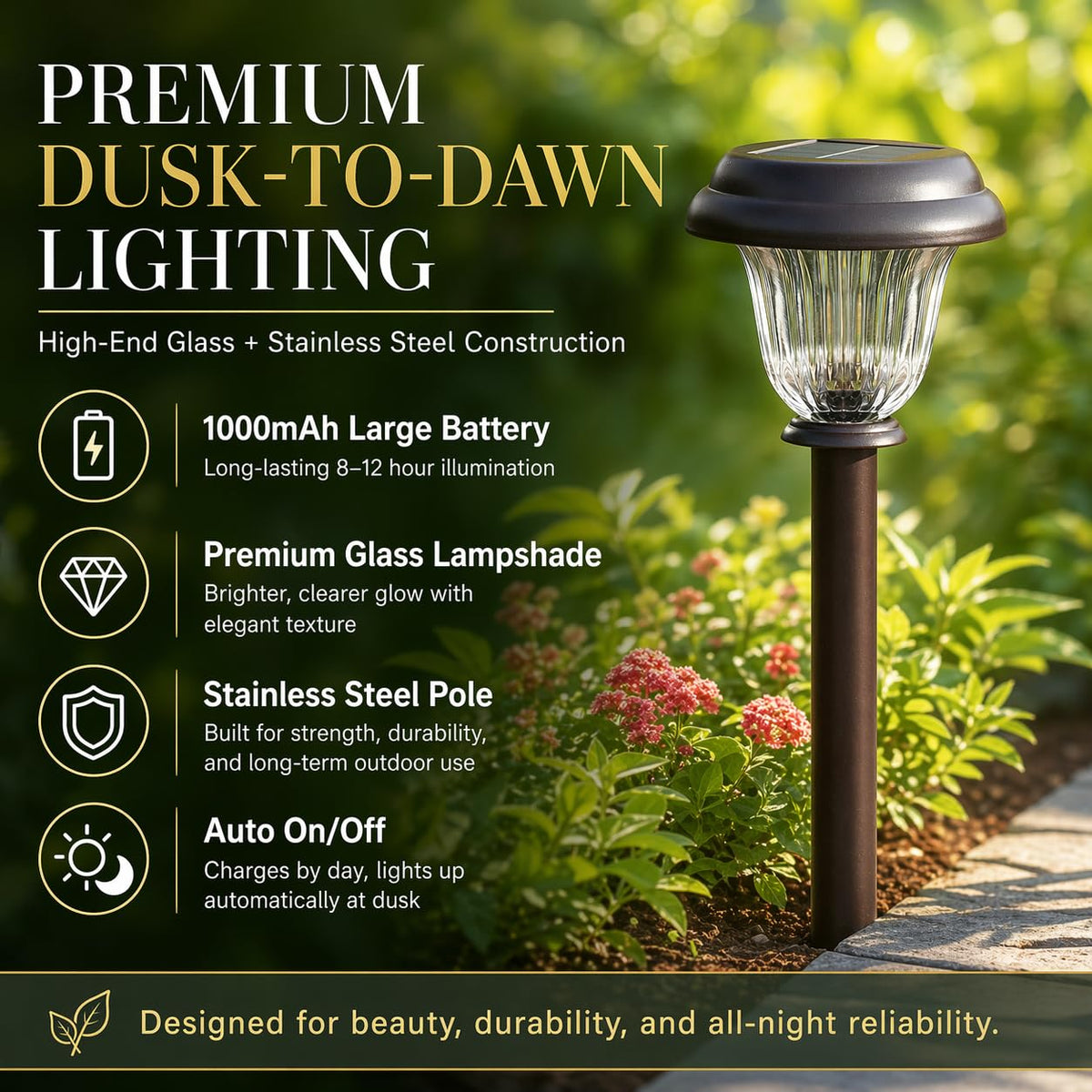 DERAYSION 360-degree light pattern enhances safety along walkways