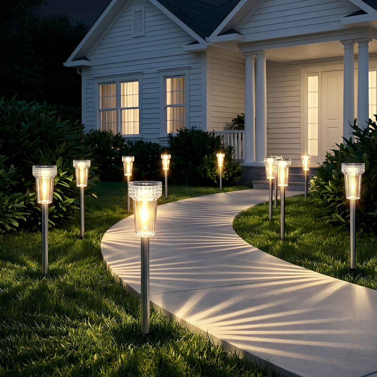 DERAYSION lamps use UV-protected ABS housing to maintain clarity in sunlight.