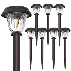 DERAYSION driveway and yard solar light for landscape illumination